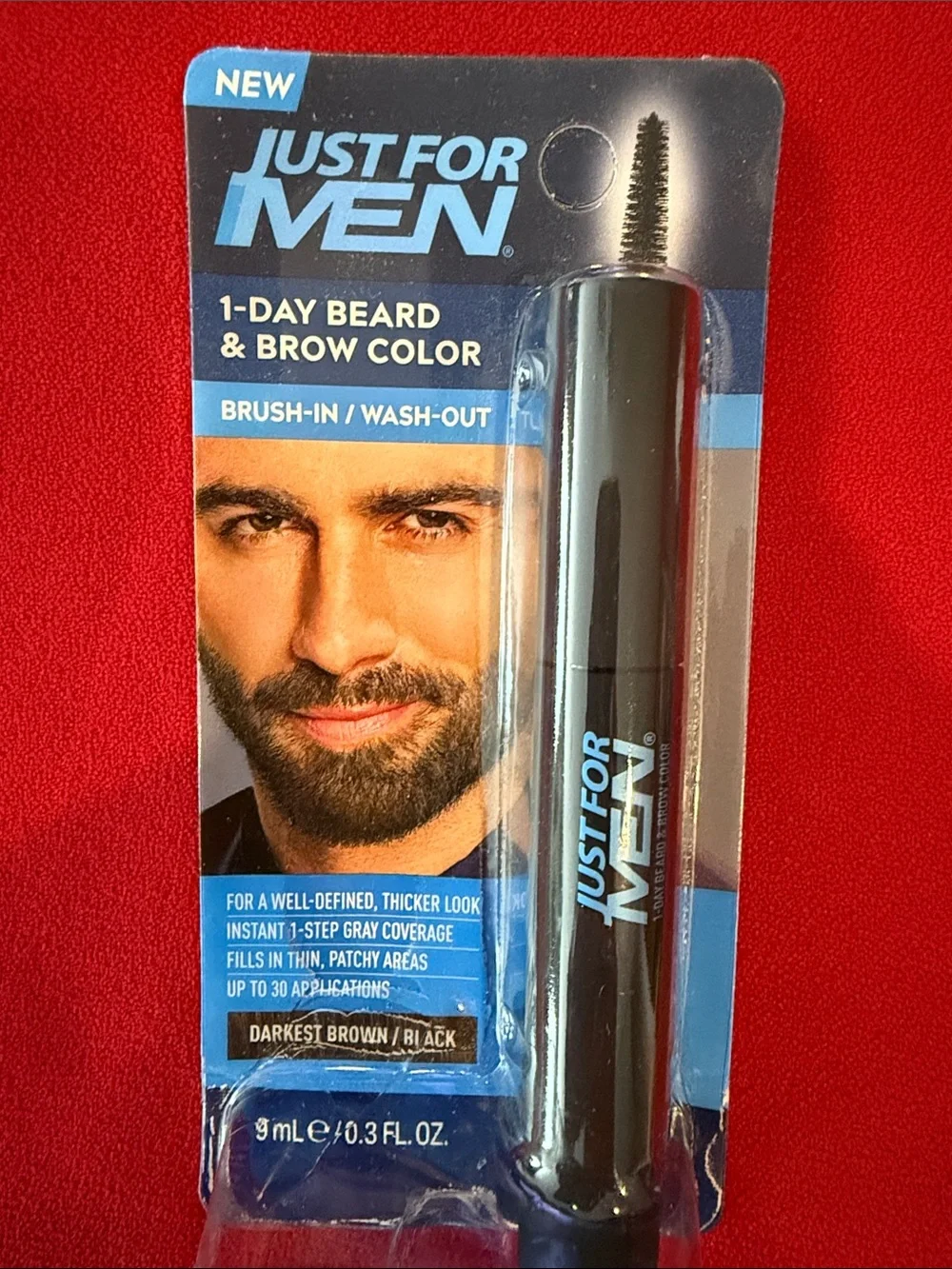 1-Day Beard & Brow Color - Darkest Brown/Black New